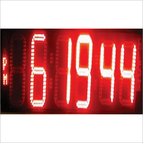 Acrylic 6 Inch Led 2 Line Digital Display Clock