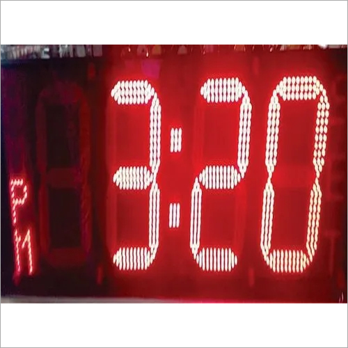 Acrylic 8 Inch Led Hm 3 Line Digital Display Clock