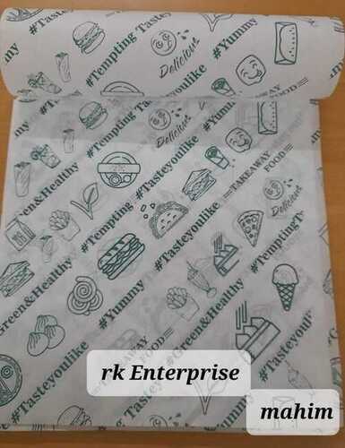 वाटरप्रूफ वेज प्रिंटेड बटर पेपर