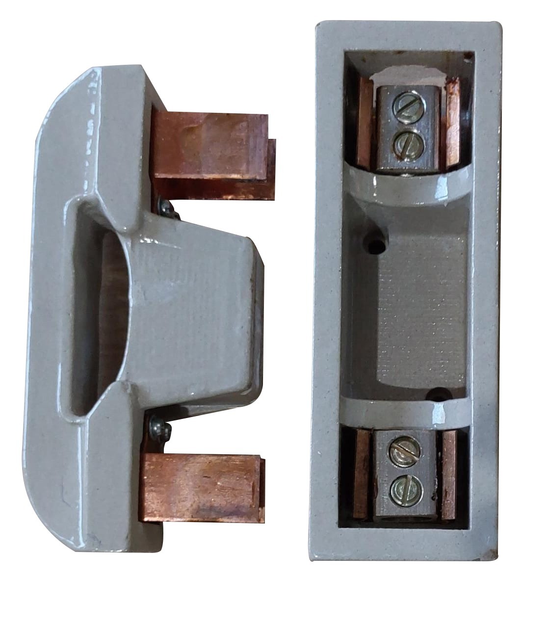 Selvo 200a 415 Volt Ac Porcelain Fuse Units (Kitkat Fuse) - Porcelain Material, Heavy Gauge Copper & Brass Contacts | Durable, Reversible Fuse Carrier, Industrial Strength