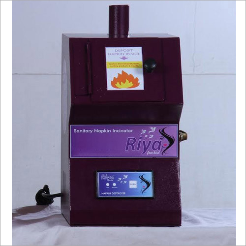 Stained Napkin Burner Machine - Color: Black