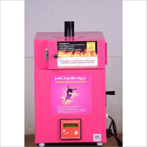 Auto Cut Off Sanitary Napkin Incinerator Machine - Color: Pink