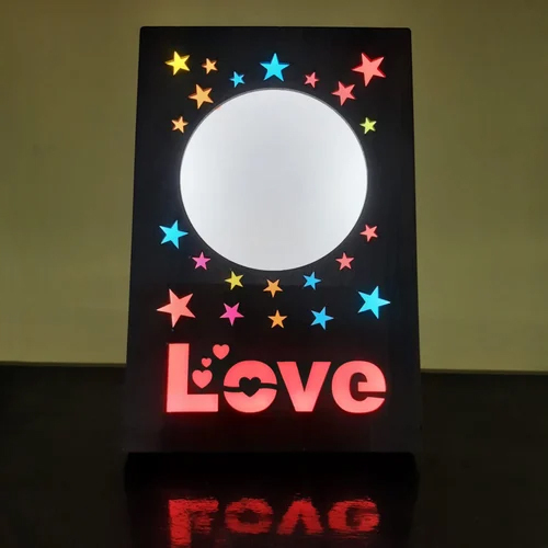 काला 20.5x13.5cm लकड़ी का अनुकूलित फोटो फ्रेम