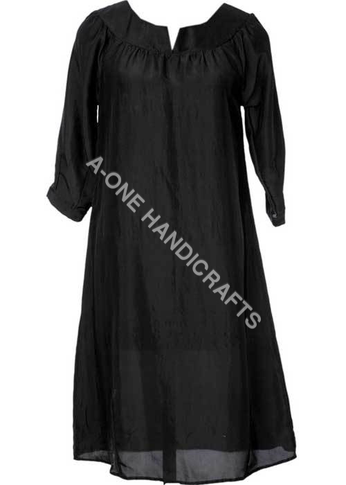 काला लंबा vestido