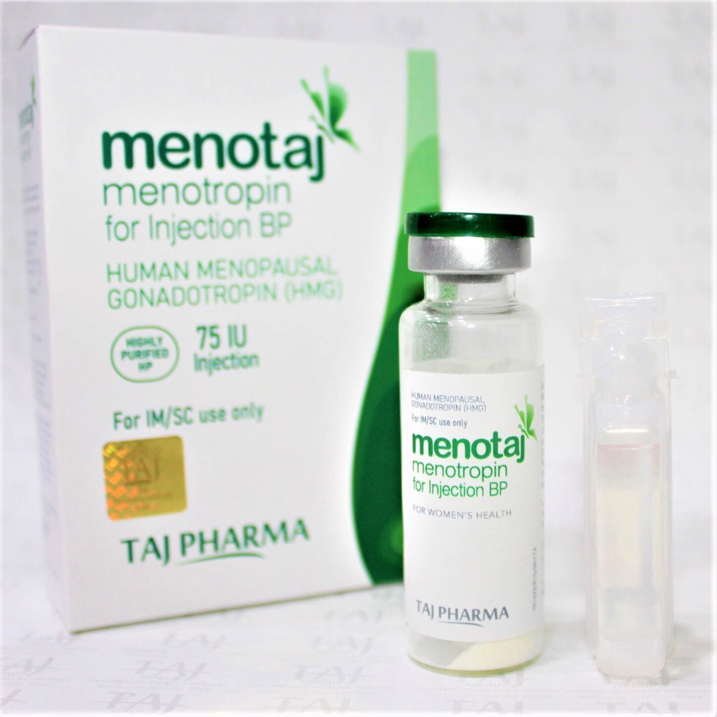 Menotropin For Injection Bp - 75 Iu Sterile Dry Powder Injection | Supports Ovulation, Contains Fsh & Lh For Fertility Treatment, Includes Vial & Solvent Ampoule, Recommended For Women's Reproductive Health
