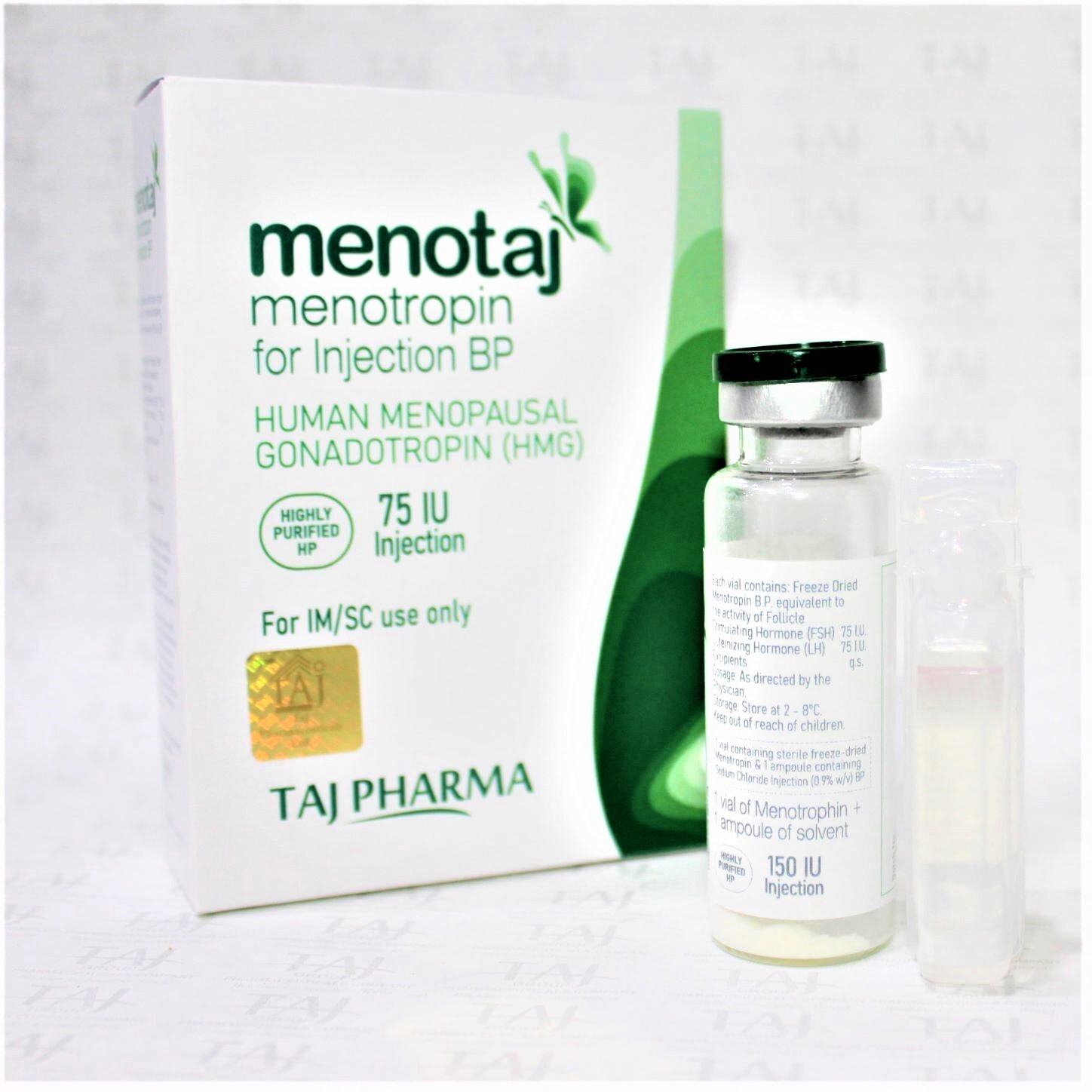 Menotropin For Injection Bp - 75 Iu Sterile Dry Powder Injection | Supports Ovulation, Contains Fsh & Lh For Fertility Treatment, Includes Vial & Solvent Ampoule, Recommended For Women's Reproductive Health