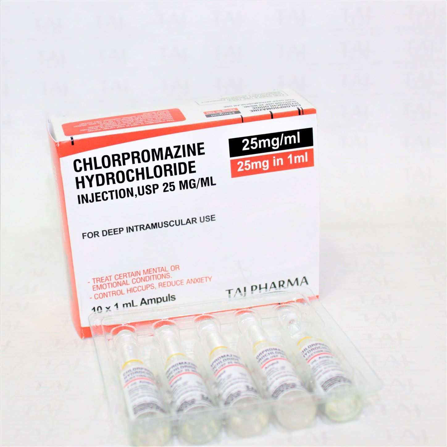 Chlorpromazine Hydrochloride Injection Usp 25mg/ml Expiration Date: 2 ...