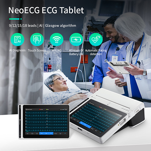 Plastic 12 Leads Ecg Machine
