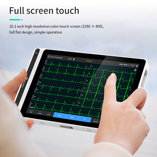Plastic 12 Leads Ecg Machine