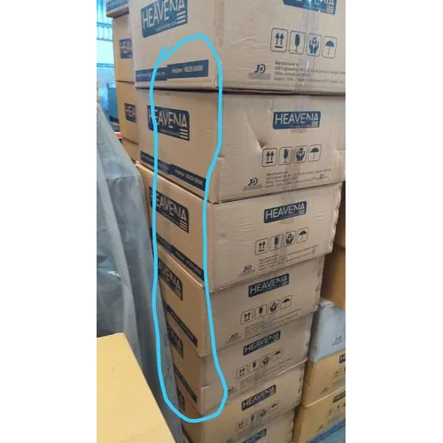 Printed Corrugated Box - Laminated Material, Glossy Lamination | Lightweight, Durable Design For Safe Packaging Of Sensitive Items