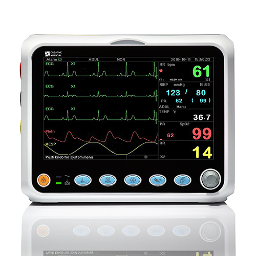 Metal Six Parameter Ambulance Patient Monitor