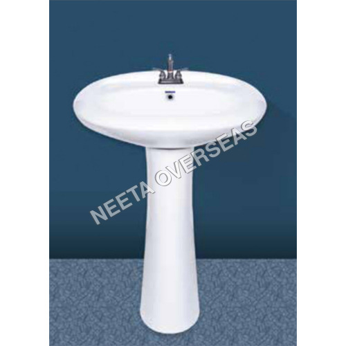 25x20 इंच प्लेन पेडस्टल वॉश बेसिन