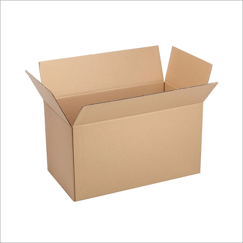 Brown Plain Corrugated Rectangular Box