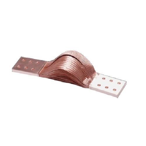 Rectangular Braided Copper Flexible Connector With Tin Ends