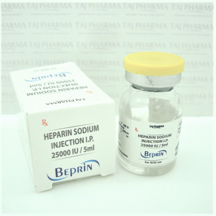 Heparin Sodium Injection Ip 25000 Iu/5ml Expiration Date: 2 Years