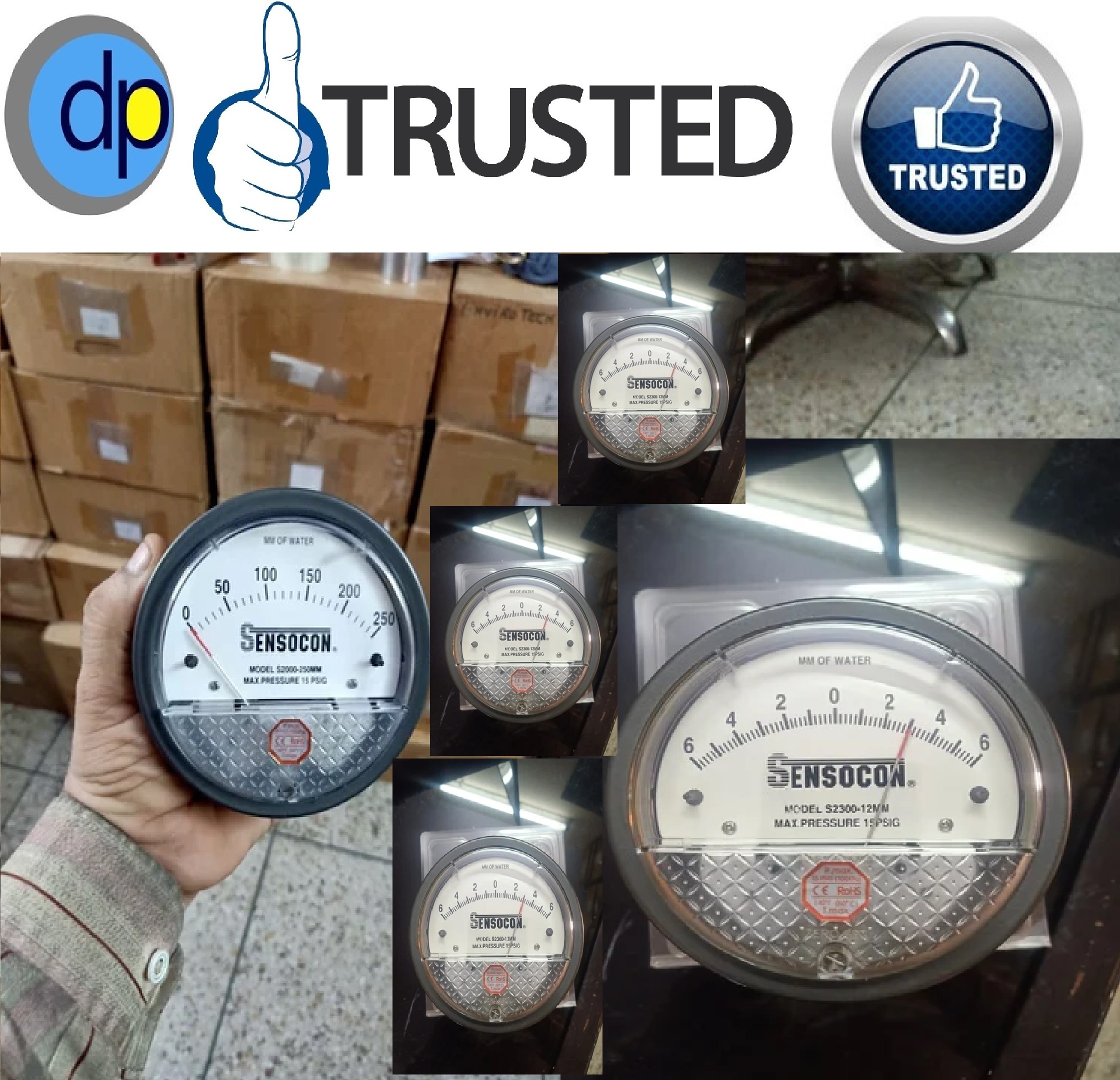 Black Series S2000 Sensocon Differential Pressure Gauge For Chamba Himachal Pardesh