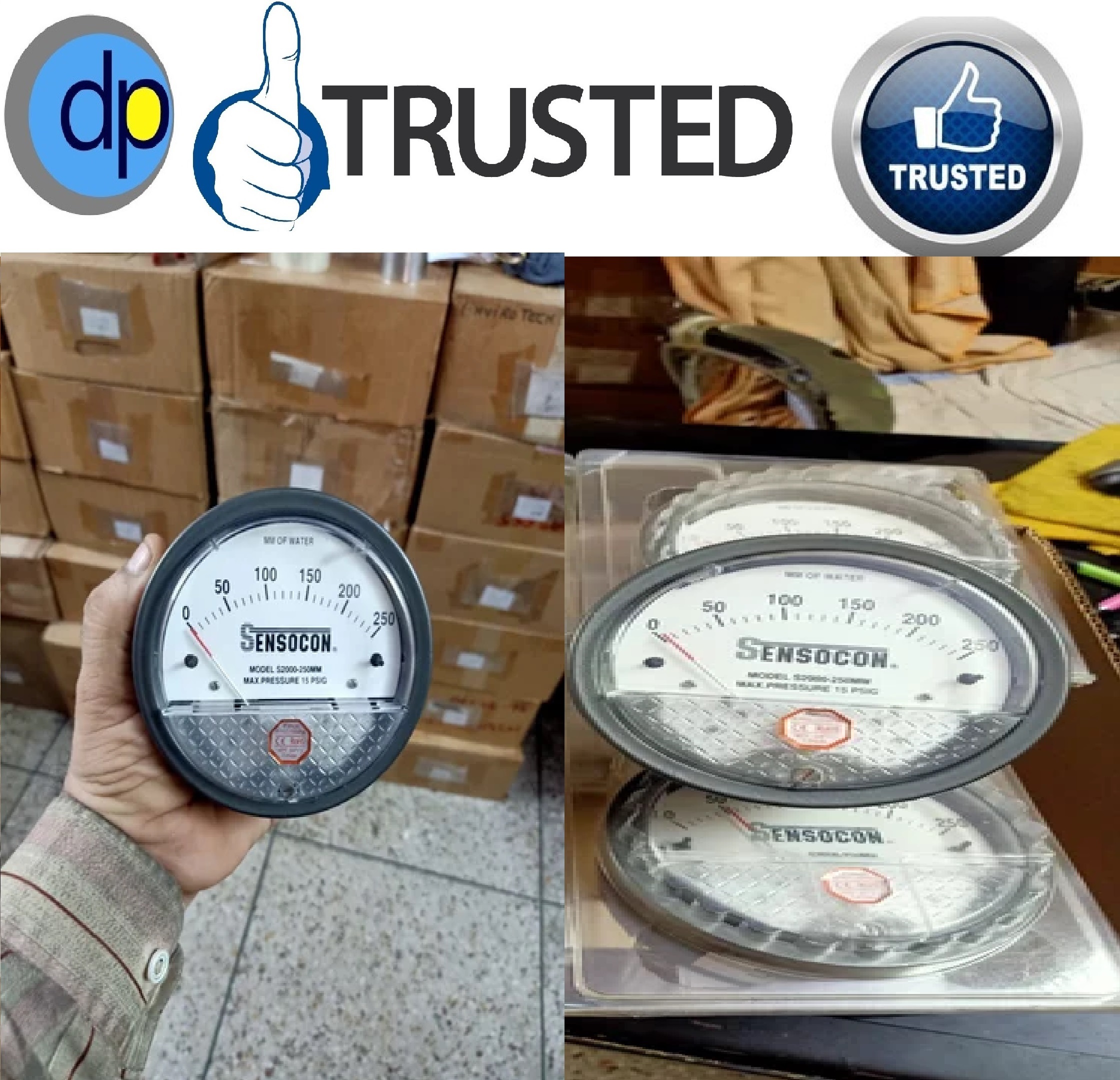 Black Series S2000 Sensocon Differential Pressure Gauges From Chandigarh