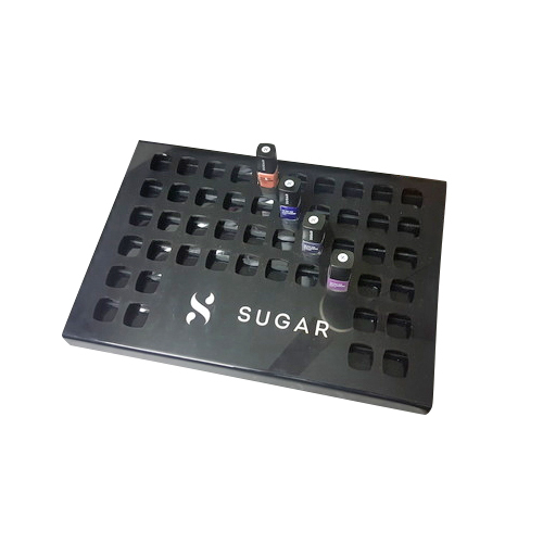 ब्लैक टेबल टॉप कॉस्मेटिक डिस्प्ले