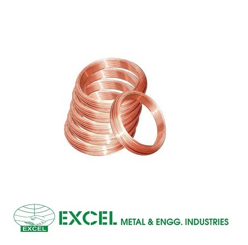 Copper Coils - Reddish-brown, Customizable Length & Width , Soft Alloy With Variable Thickness, Durable Round Shape, Manufacturer Warranty Available