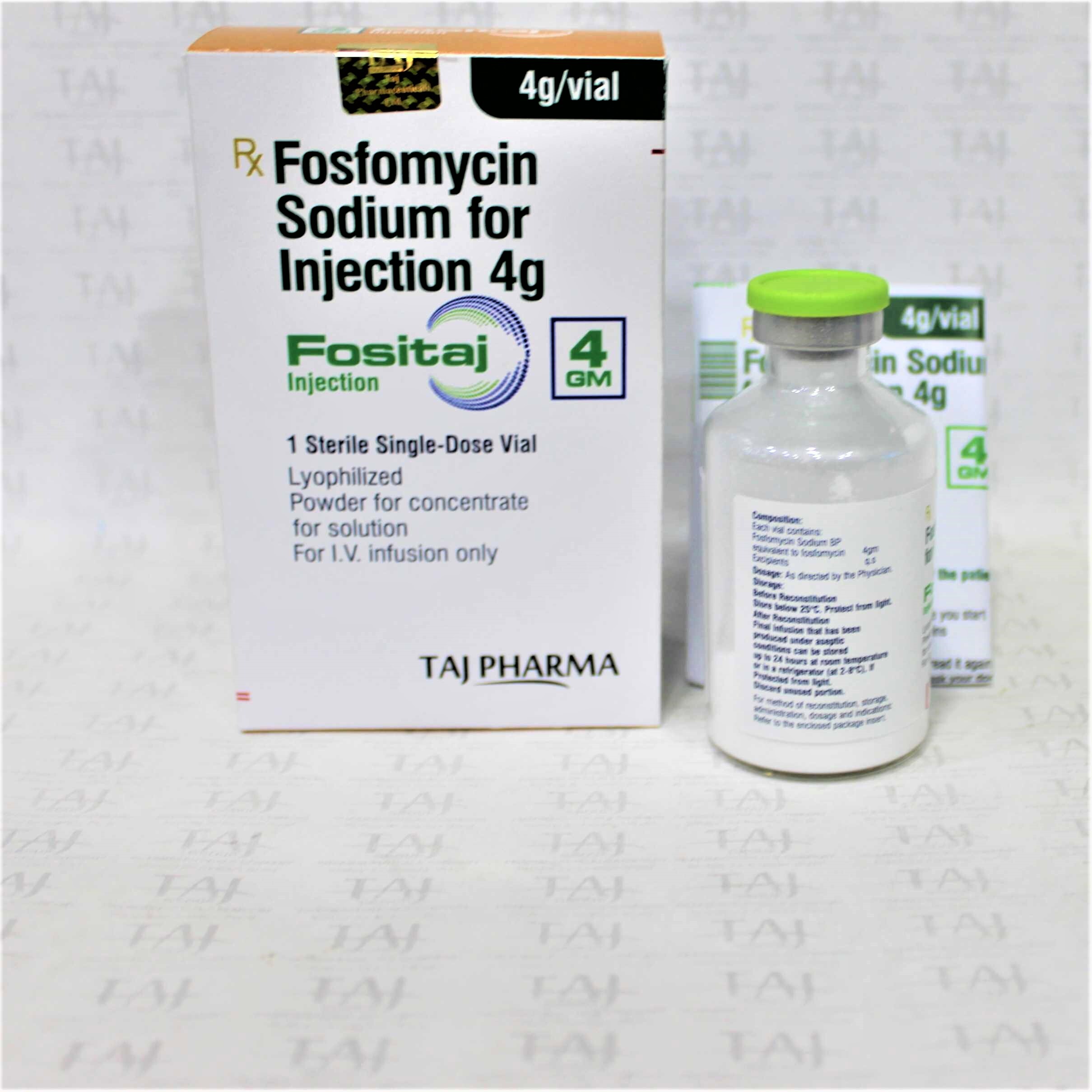 Fosfomycin Sodium For Injection 4g Expiration Date: 2 Years