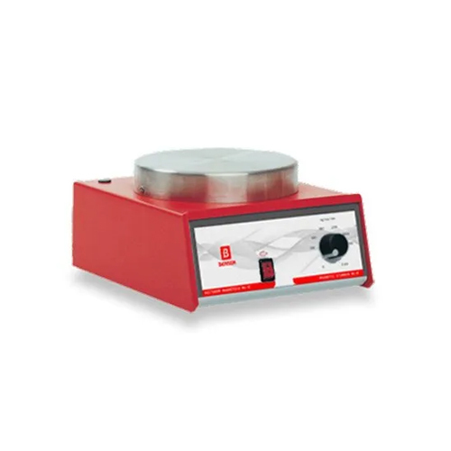 Magnetic Stirrer - Stainless Steel, 180x110x220 Mm, Red | 2 Kg Weight, 10w Power, 1 Year Warranty