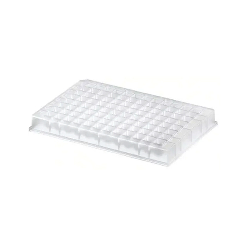 96 Well Elution Plate - Polypropylene Material, 96-well Configuration, White Color, 0.5 Milliliter Capacity | High Throughput, Chemically Resistant, Freeze-thaw Cycle Durable