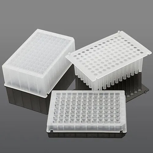 96 Well Elution Plate - Polypropylene Material, 96-well Configuration, White Color, 0.5 Milliliter Capacity | High Throughput, Chemically Resistant, Freeze-thaw Cycle Durable