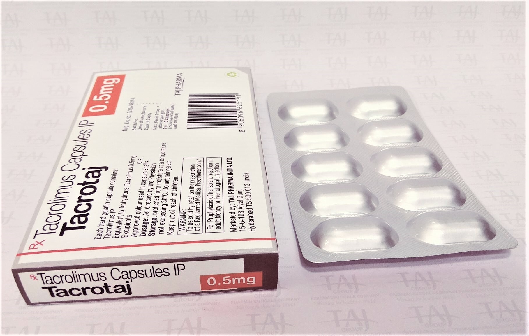 Tacrolimus Capsules Ip 0.5mg Generic Drugs