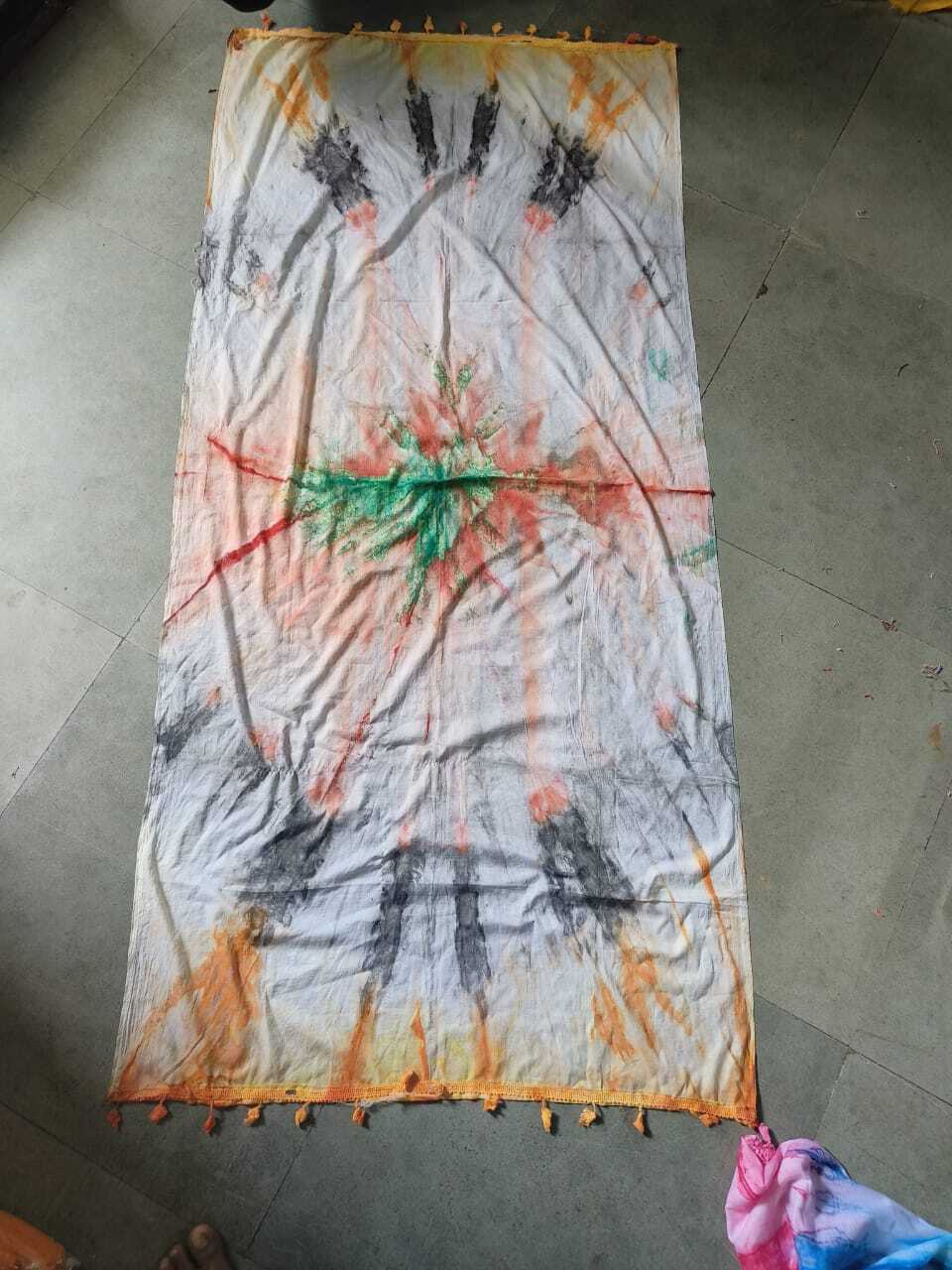 Dupatta Collection - Tie Dye Dupattas, Semi Indo Cotton, Size 2 Meters, Minimum Order 600 Pieces, Booking Open