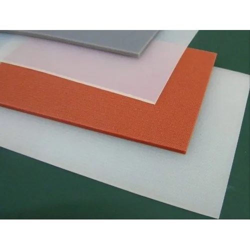 Red Silicon Rubber Sheet - Color: Multicolor