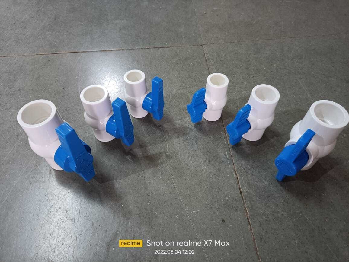 Blue And White Upvc Ball Valve