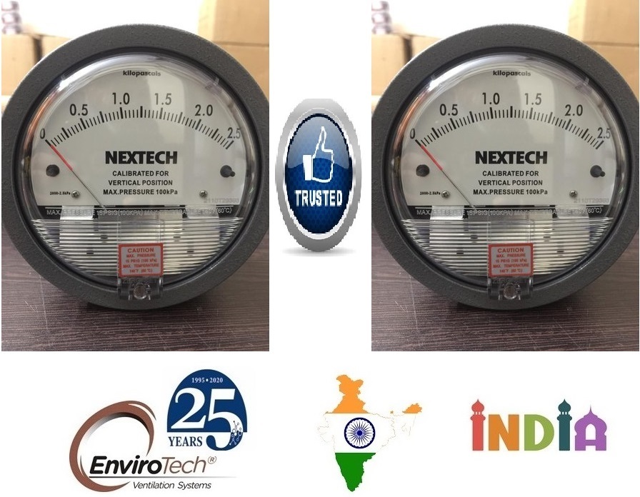 White/black Series N2000 Nextech Differential Pressure Gauges In Jabalpur Madhya Pradesh India