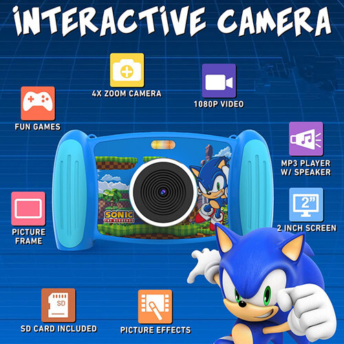 Blue/red Camera For Kids Fun Rechargeable Camera For Children