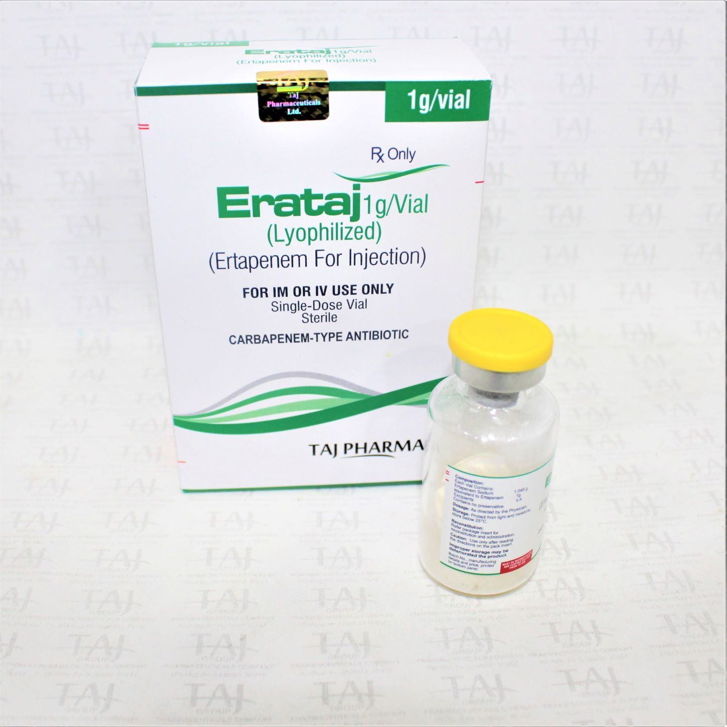 Ertapenem For Injection 1gm Expiration Date: 2 Years