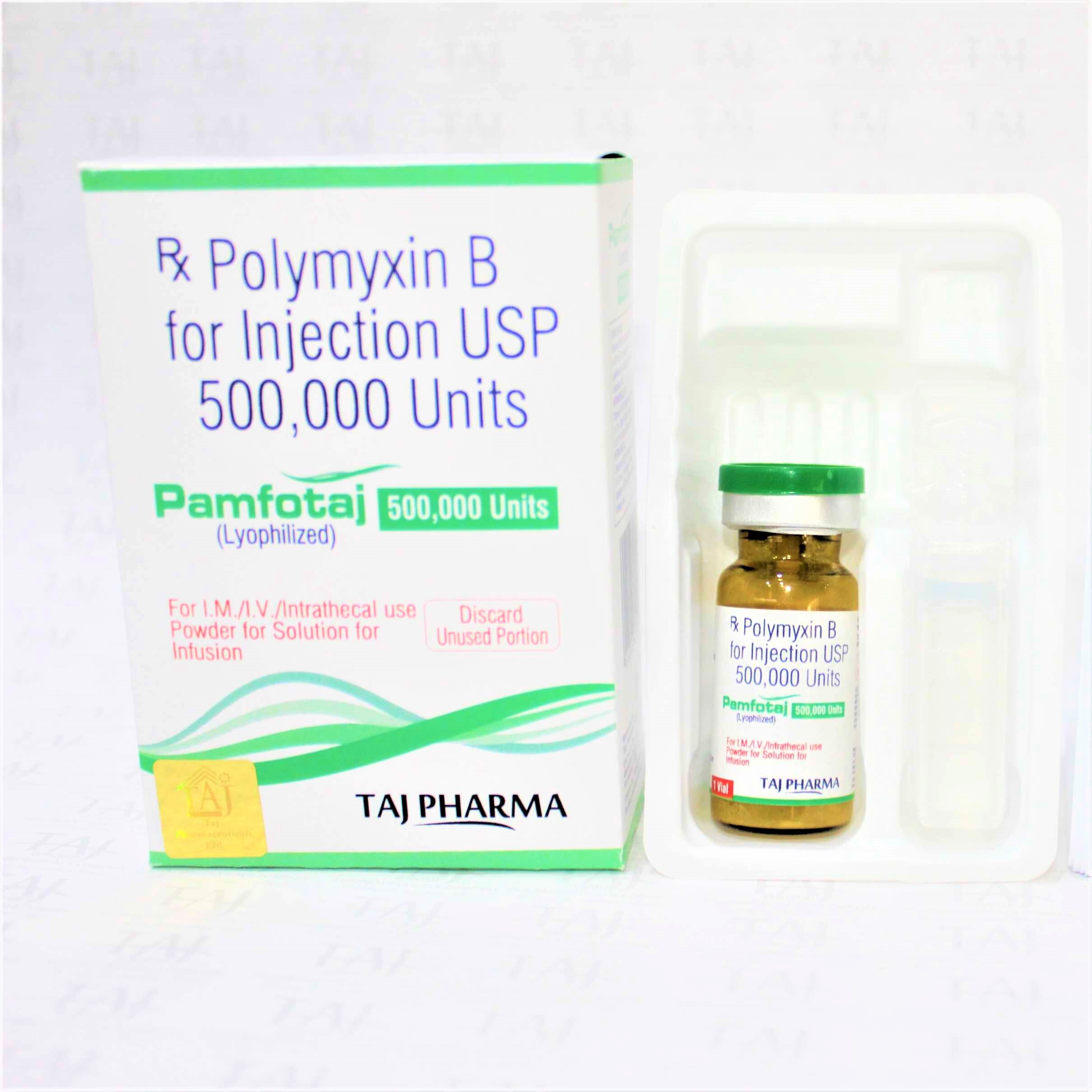 Polymyxin B For Injection Usp 500000units Expiration Date: 2 Years