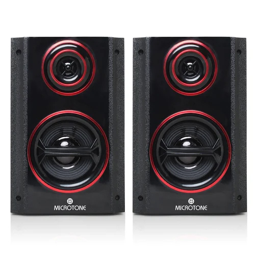 036 Microtone Column Speaker - 4 Inch Subwoofer, 2.0 Channels , Wireless Black Design for Computer and Stage Use, Warranty Included