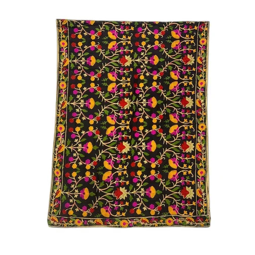 ब्लैक एम्ब्रॉयडरी लेडीज़ जॉर्जेट दुपट्टा