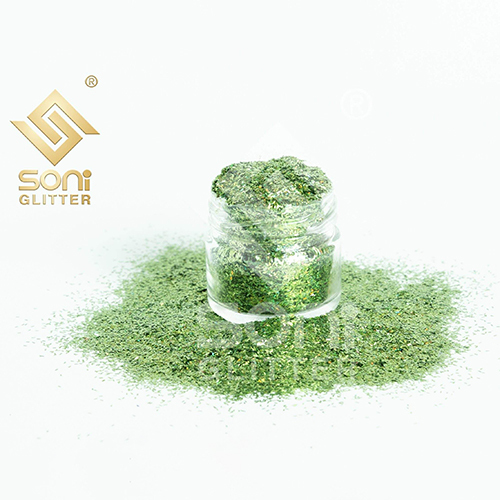 775-लेमन होलोग्राफिक फाइबर ग्रास ग्लिटर