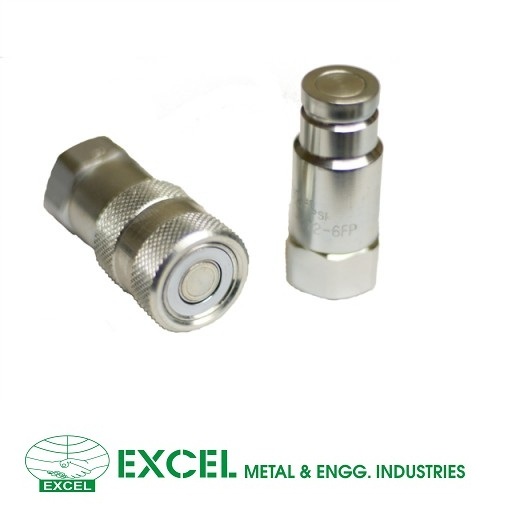 Hydraulic Quick Release Coupling - Stainless Steel, Standard Size, Silver Color | Industrial Grade, Polished Finish, High Tensile Strength, Forged Technique