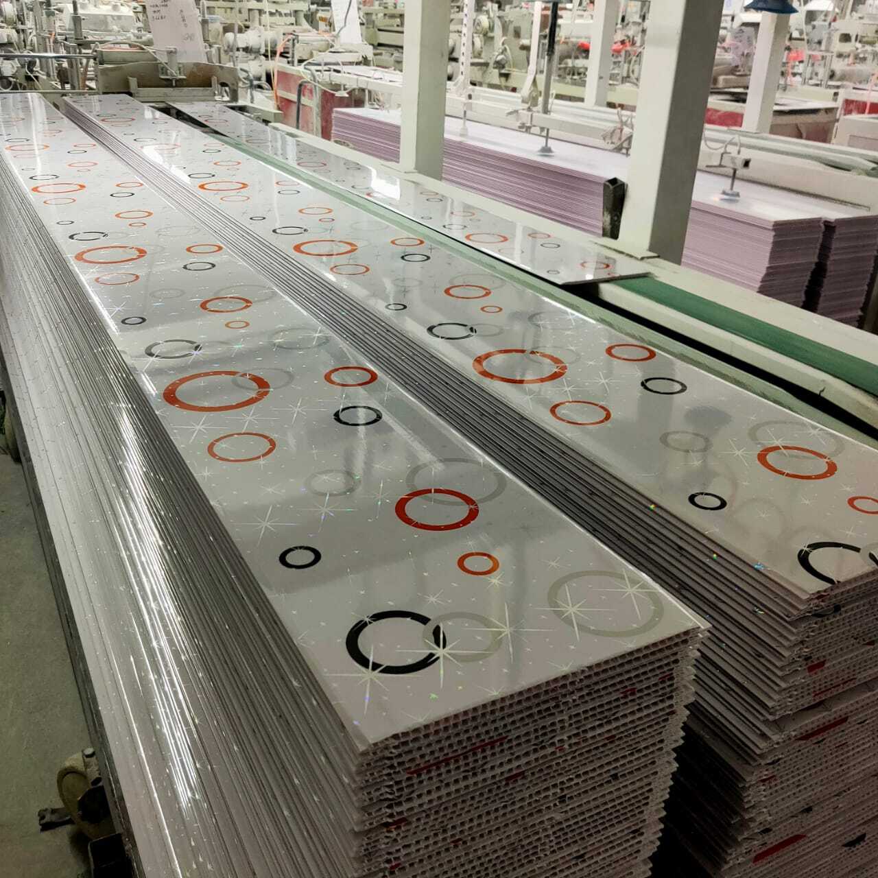 White And Blue Pvc Ceiling Panel Production Line
