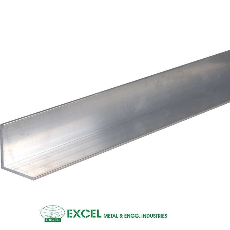 Stainless Steel Angle Bar - 304/316 Grade, Varies By Specification | Uncoated, Polished Metallic Silver, High Tensile Strength, Corrosion Resistant