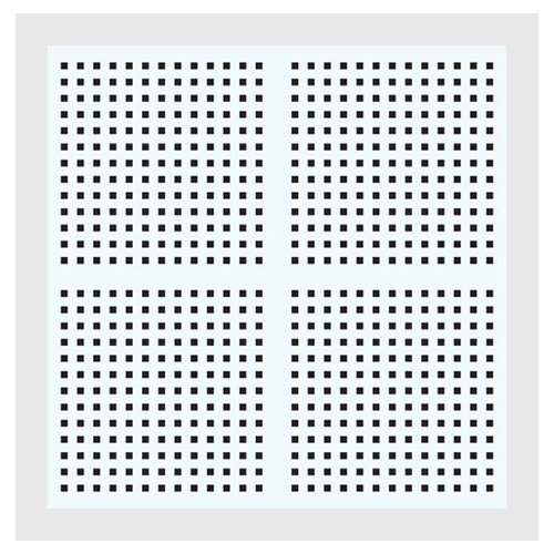 Full Tone Tile - Perforated Matt White Interior Tile | Sound Absorbing, Echo Reducing, Quality Checked