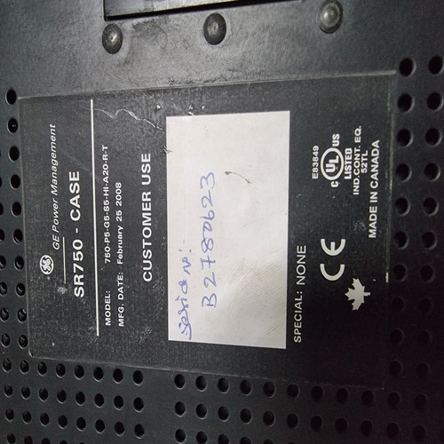 Ge Multilin 750-p5-g5-s5-hi-a20-r-t 750 Feeder Management Relay