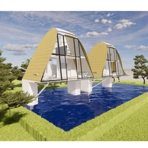 Wooden Prefabricated Modular Cottage - Color: As Per Requirement