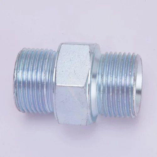 Silver Adapter Hex Nipple