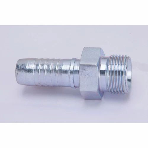 Silver Stainless Steel Male Connector