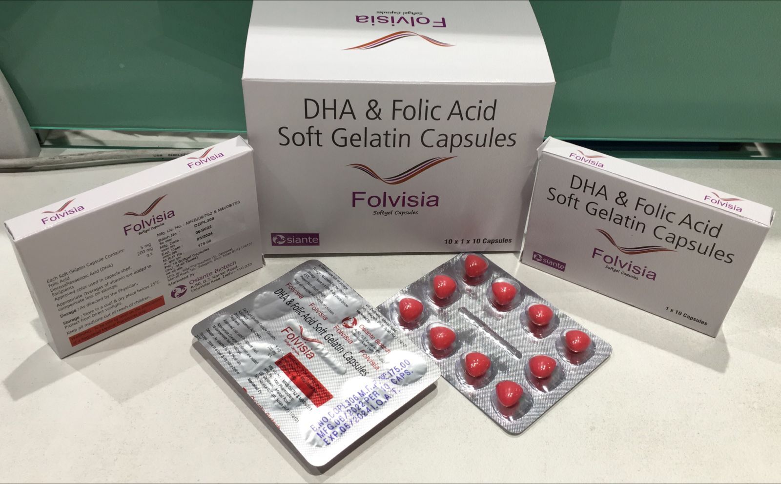 Docosahexaenoic Acid 200mg Folic Acid 5mg Capsules Triangular Capsules Dry Place