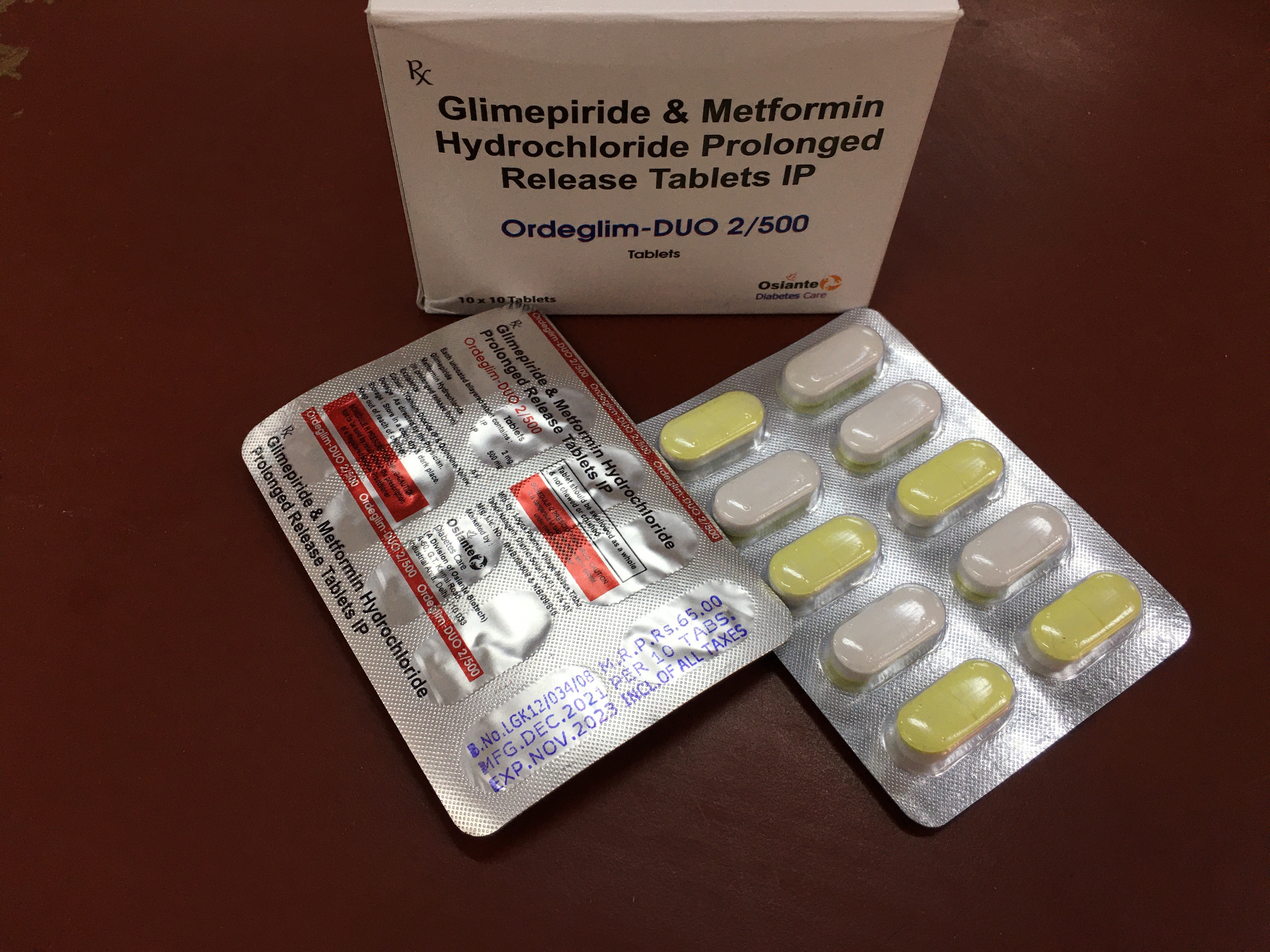 Glimepiride 2mg Metformin 500mg As Sr Application: Clinical