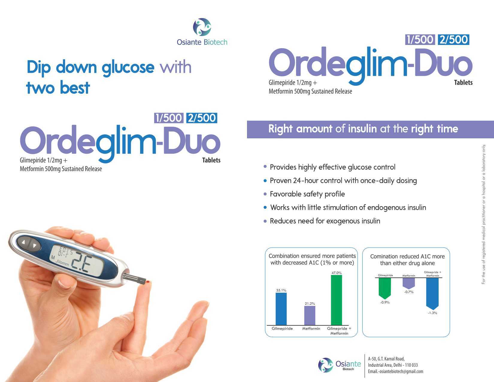 Glimepiride 2mg Metformin 500mg As Sr Application: Clinical
