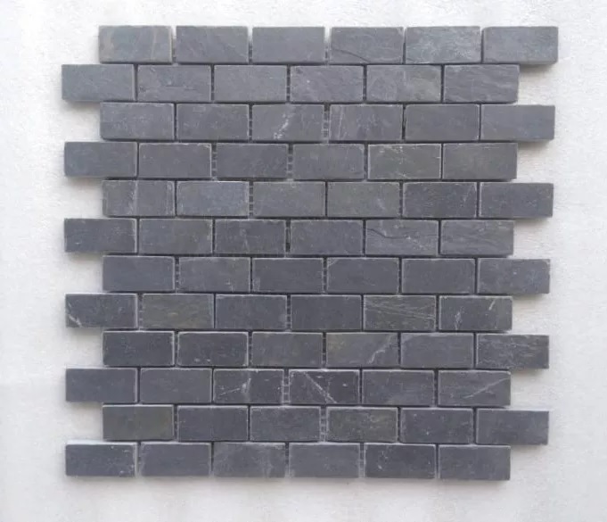 Jak Black Slate Mosaic Tiles - Size: 300x300mm
